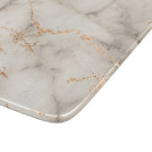 Bruine accenten en wit Abstract patroon Snijplank (Hoek)