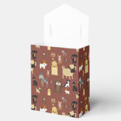 bruine achtergrond bedankdoosjes (Geopend)