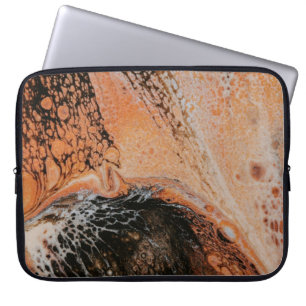 Bruine achtergrond laptop sleeve