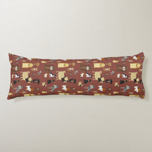 bruine achtergrond lichaamskussen