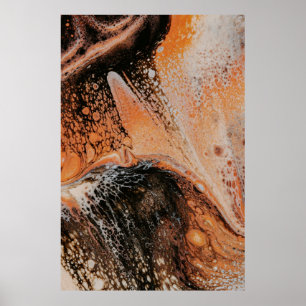 Bruine achtergrond poster