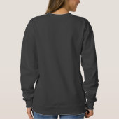 Bruine achternaam met datum en handtekening sweats trui (Achterkant)