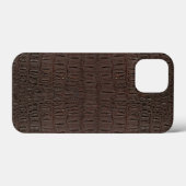 Bruine Alligator Huid Print Case-Mate iPhone Case (Achterkant (horizontaal))