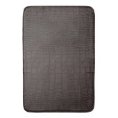 Bruine alligator textuur print badmat (Voorkant Verticaal)