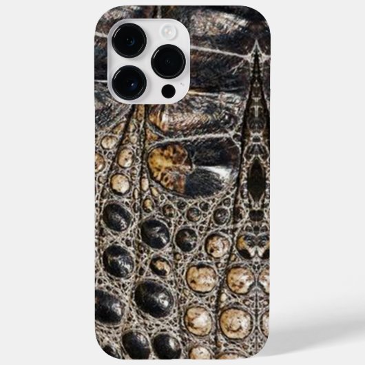 Bruine Amerikaanse alligator huidtextuur Case-Mate iPhone Case (Achterkant)