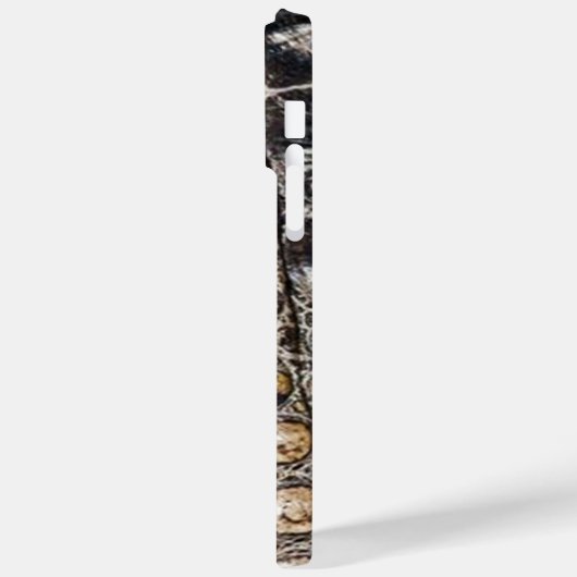 Bruine Amerikaanse alligator huidtextuur Case-Mate iPhone Case (Achterkant / Links)