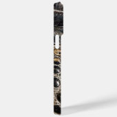 Bruine Amerikaanse alligator huidtextuur Case-Mate iPhone Case (Achterkant / Rechts)