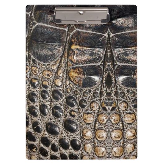 Bruine Amerikaanse alligator huidtextuur Klembord (Voorkant)