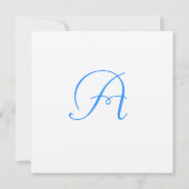 Bruine Aqua Blue Font Weddenschap Bespaar de datum Kaart (Achterkant)