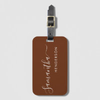 Bruine Bagagelabels Trouwtafel Plan / Favor