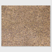 Bruine baksteen cadeaupapier (Vlak)