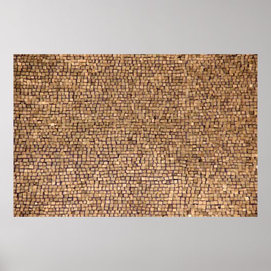 Bruine baksteen poster (Voorkant)