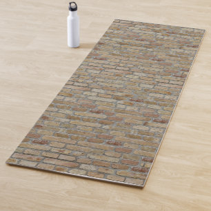 Bruine bakstenen muur een noviteit ontwerp yogamat