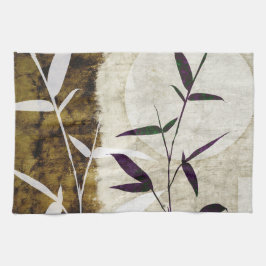 Bruine Bamboe Moon Fall Leaves Theedoek