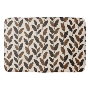 Bruine Bananenblad Badmat Neutraal Botanisch Decor
