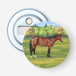 Bruine Bay Quarter Horse Button Flesopener