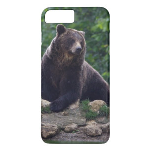 Bruine beer iPhone 8 plus / 7 plus hoesje