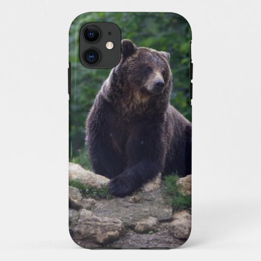 Bruine beer Case-Mate iPhone case (Achterkant)
