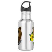 Bruine beer waterfles (Voorkant)