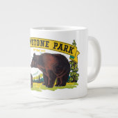 bruine Beren in het nationale park van Yellowston Extra Grote Mok (Voorkant rechts)