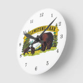 bruine Beren in het nationale park van Yellowston Ronde Klok (Hoek)