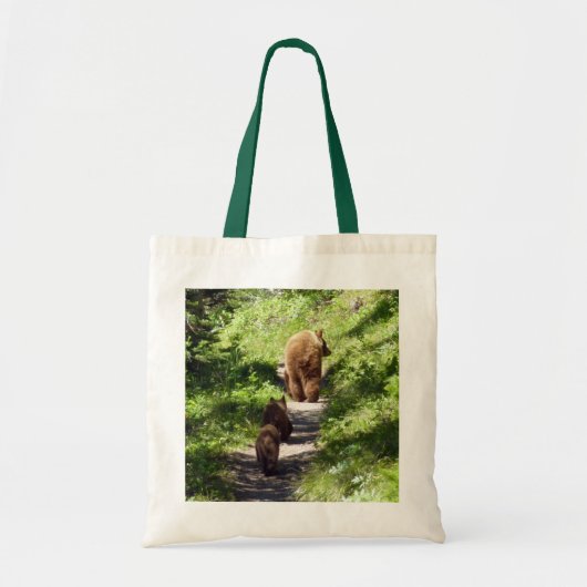 Bruine berenfamilie tote bag (Voorkant)