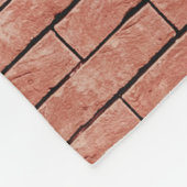 Bruine betonsteen fleece deken (Hoek)