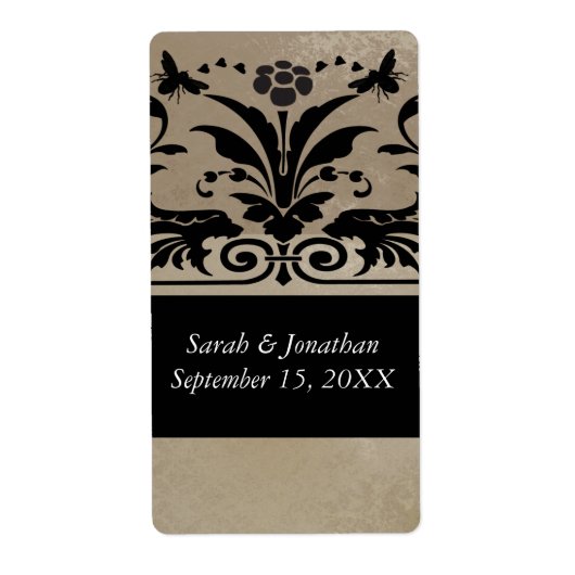 Bruine bijenschacht Bewaar de datum Etiket (Voorkant)