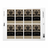 Bruine bijenschacht Bewaar de datum Etiket (Full Sheet)