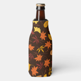 Bruine bladeren flesjeskoeler