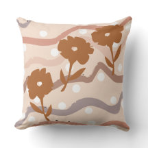 Bruine bloemswirl