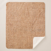 Bruine bolap op wit blad. Abstracte back-up Sherpa Deken (Voorkant)