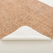 Bruine bolap op wit blad. Abstracte back-up Sherpa Deken (3/4)