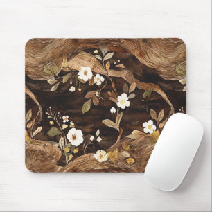 Bruine Boom Bloemen Muismat