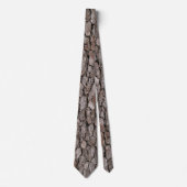 Bruine boomschors Necktie Stropdas (Voorkant)
