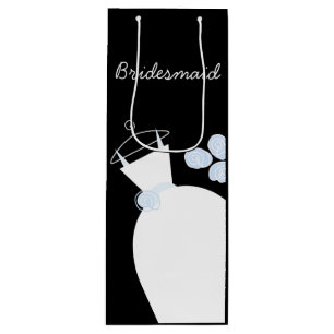 Bruine bruidswijn wijn cadeautas