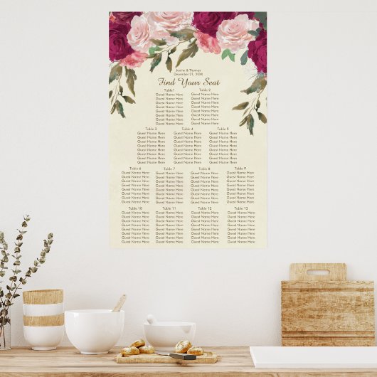 bruine bruine bruine bruinkoolzaaigoed poster (Keuken)