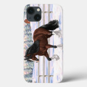 Bruine bruine bypsy verkenner in sneeuw Case-Mate iPhone case (Achterkant)