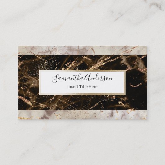 Bruine bruineflectuur van bruinkool visitekaartje (Voorkant)