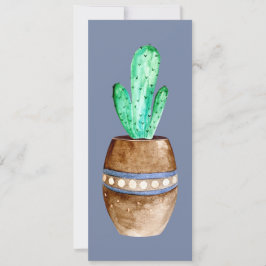 Bruine Cactus in Pot Boekmerk