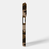 Bruine Camouflage Gepersonaliseerd Case-Mate iPhone Case (Achterkant / Rechts)