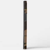 Bruine Camouflage Monogram Case-Mate iPhone Case (Achterkant / Rechts)