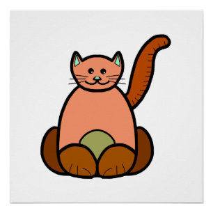 Bruine cartoon perfect poster