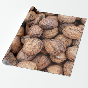 Bruine cashewnoten cadeaupapier