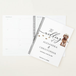 Bruine Cavapoo pup Hondenliefde Bruiloft Planner