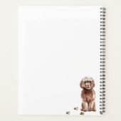 Bruine Cavapoo pup Hondenliefde Bruiloft Planner (Achterkant)