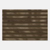 Bruine chocoladestrepen inpakpapier vel (Voorkant)