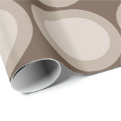 Bruine cirkels cadeaupapier (Rol Hoek)