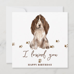 Bruine Cocker Spaniel Hond Moeder Puppy Huisdieren Kaart