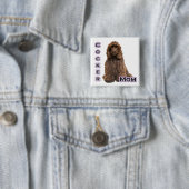 Bruine Cocker Spaniel Mam 4 - Button (In situ)